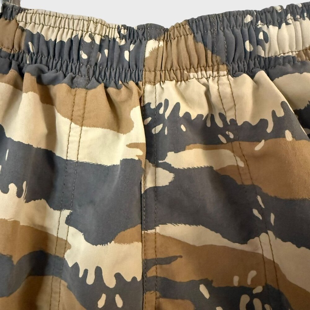 Patagonia Baggies Longs Hybrid Shorts Tan Tiger Camo Boy's Small Swim Gorpcore - Picture 5 of 9